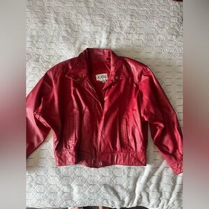 VTG JOELS leather bomber jacket